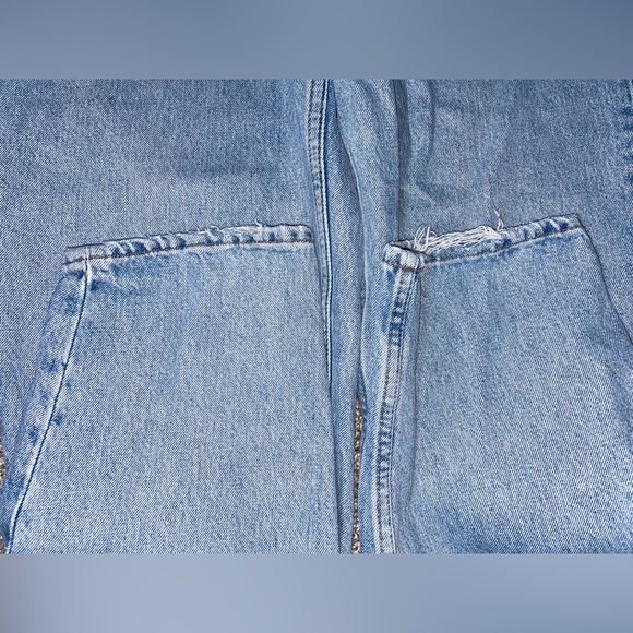 Vintage Gap Blue Jeans Reverse Fit High Waist Ankle Size 12 - Picture 7 of 14